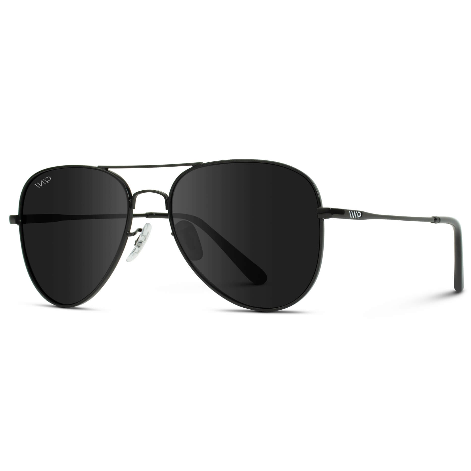 Full Black || Classic Aviator Sunglasses with Black Frame and Black Lenses