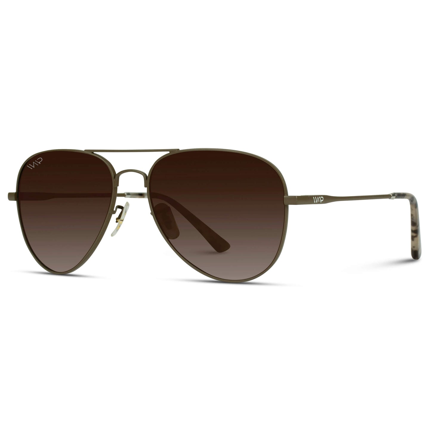Woodland || Classic Aviator Sunglasses with Brown Frame and Brown Lenses