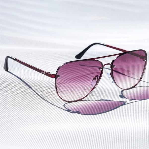 Jade - Burgundy / Burgundy Gradient Lens